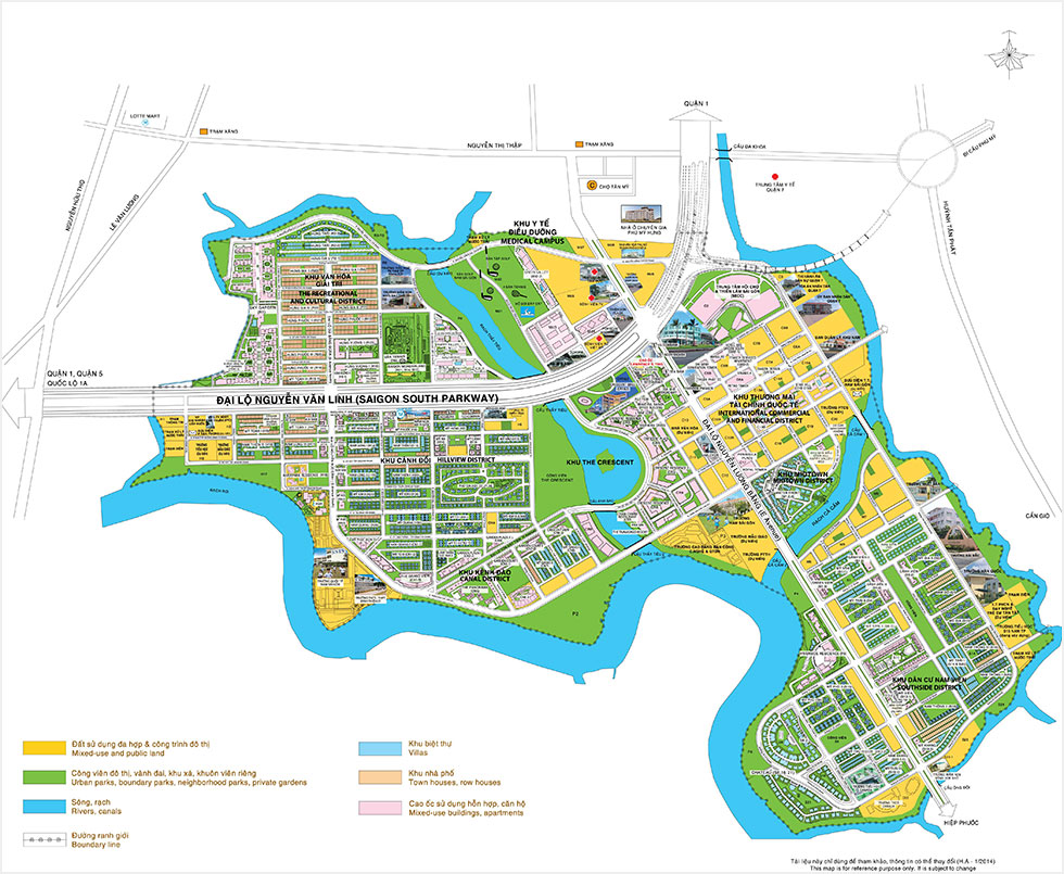 Map of Phu My Hung City Center