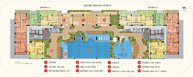 Master plan of The Ascentia apartment complex